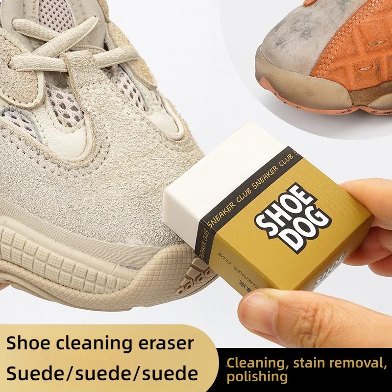 Sneaker Care Set - プレミアムスエード消しゴムとシュードッグ靴ブラシセットスニーカーと白い靴用柔らかい素材損傷のないポータブルクリーニングツール