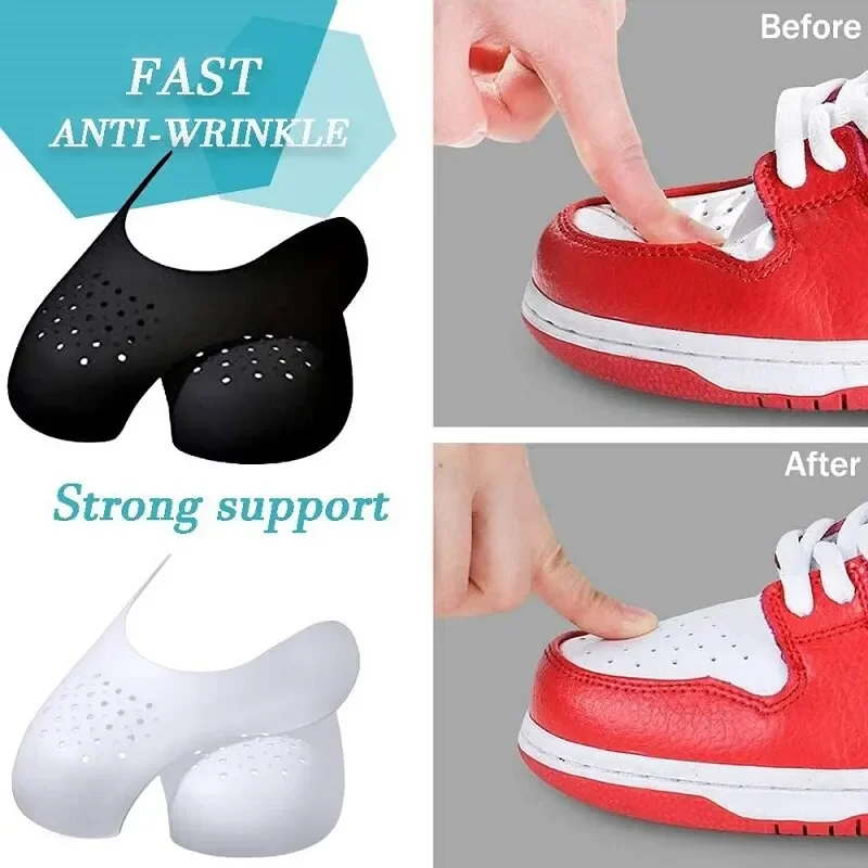 Crease Protector Toe - 1 ペア新しい靴ケアスニーカー抗しわつま先キャッププロテクターストレッチャーエキスパンダーシェイパーサポートパッド靴アクセサリー