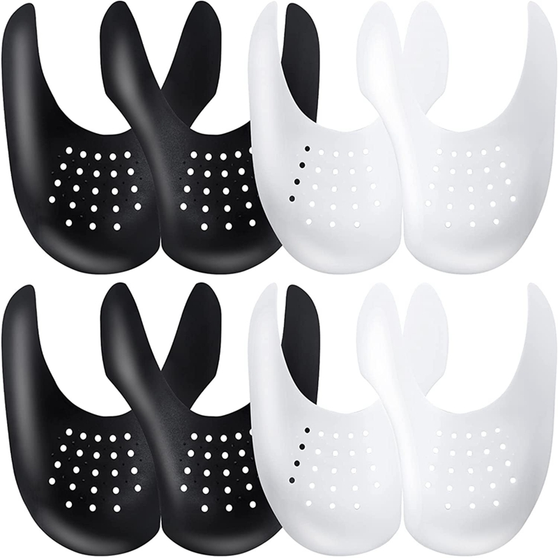 Crease Protector Toe - 4 個折り目プロテクター靴ヘッドストレッチャースニーカー抗折り目しわ折り靴サポートつま先キャップスポーツ折り目プロテクタードロップシップ