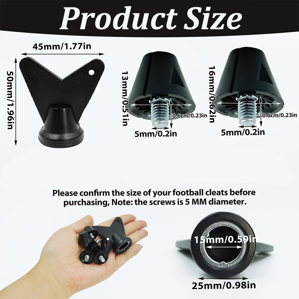 4/12 個サッカーブーツスタッド交換 13 ミリメートル  - Sneaker Care Set のレビューと価格