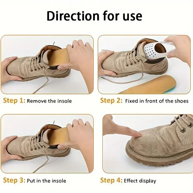 4 個の抗しわ靴プロテクタースニーカー用つま先キャップ抗しわ - Crease Protector Toe のレビューと価格