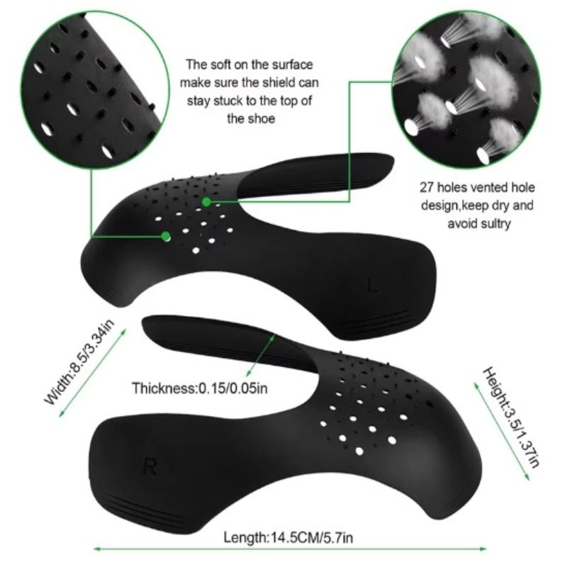 スポーツシューズの折り目防止カバー、つま先保護、折り目防止、 - Crease Protector Toe のレビューと価格