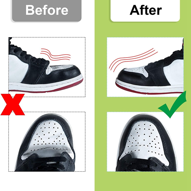 シワ防止シューズ、折れ防止、つま先保護、軽量シューストレッチ - Crease Protector Toe のレビューと価格
