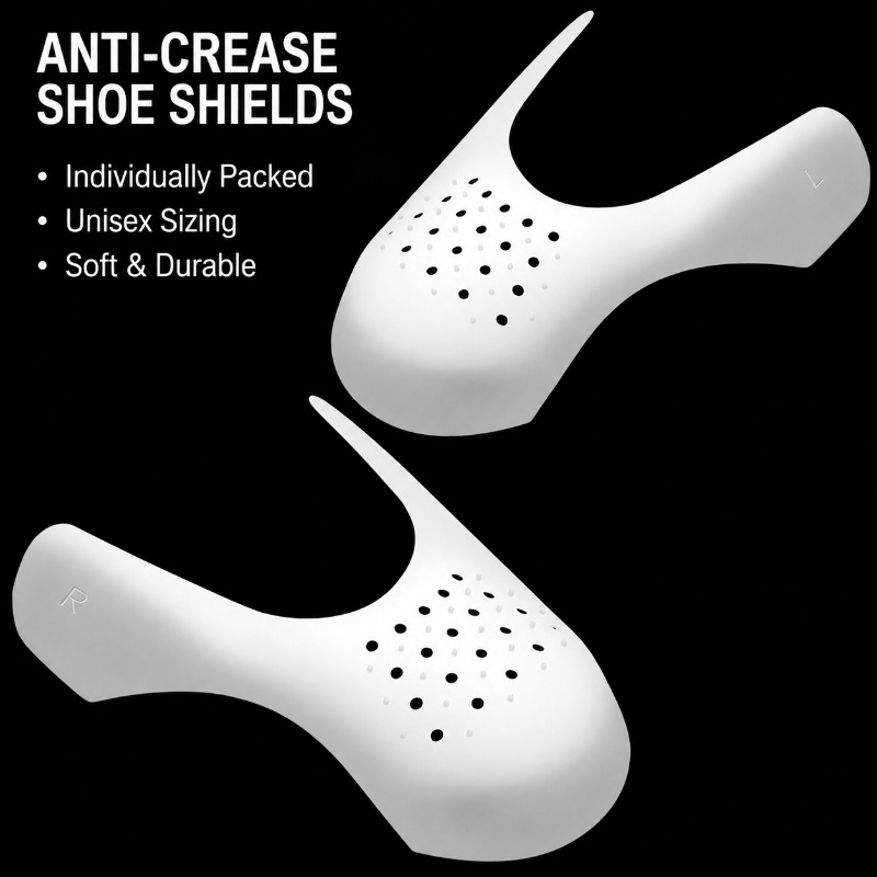 靴のつま先のしわ防止プロテクター、スニーカーのしわ防止シール - Crease Protector Toe のレビューと価格