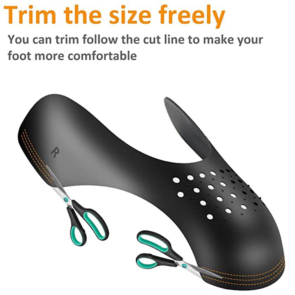5ペア抗しわ靴プロテクタースニーカー曲げ亀裂つま先キャップし - Crease Protector Toe のレビューと価格