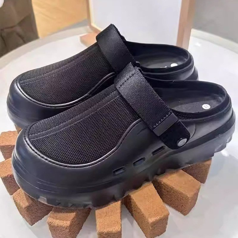女性メッシュスリッパフラットミュール靴スリングバックビーチサ - Sneaker Care Set のレビューと価格